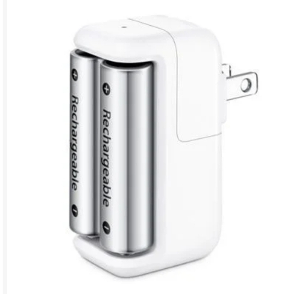 Apple Battery Charger with 4 Rechargeable Batteries